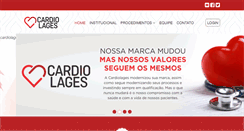 Desktop Screenshot of cardiolages.com.br